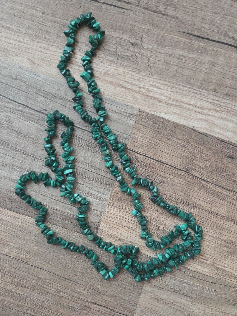 Marcasite Chip Stone Necklace 34"